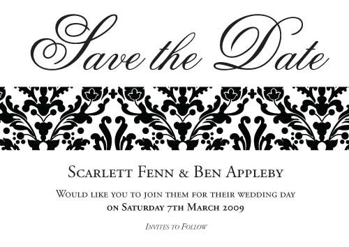 Flockamania_Save-the-Date Flockamania - Classic Black