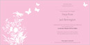 Butterfly wedding stationery invitation inside