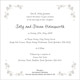 Fairytale wedding stationery invitation inside