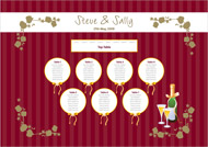 Fairytale wedding stationery table plan