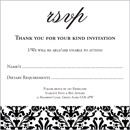 Butterfly wedding stationery RSVP
