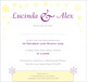 Matilda wedding stationery invitation inside