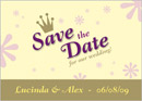 Matilda wedding stationery save the date card