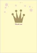 Matilda wedding stationery thank you card