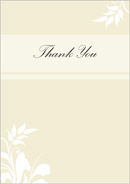 Millie wedding stationery thank you card