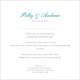 Romantic wedding stationery invitation inside