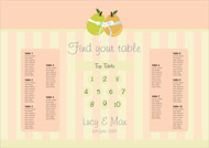 Tying the Knot wedding stationery table plan