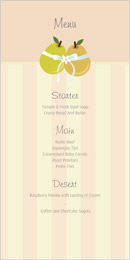 Tying the Knot wedding stationery menu