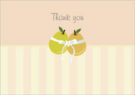 Tying the Knot wedding stationery thank you card