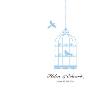 Birdcage wedding stationery invitation