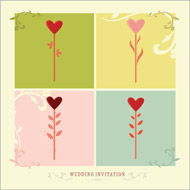 Country Love wedding stationery invitation