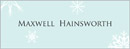Winter Wonderland wedding stationery place card