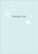 Winter Wonderland wedding stationery thank you card