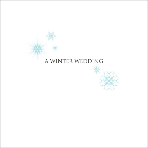 Winter Wonderland wedding stationery invitation