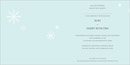 Winter Wonderland wedding stationery invitation inside